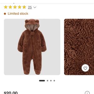 Cozy Brown NewbornOne Piece